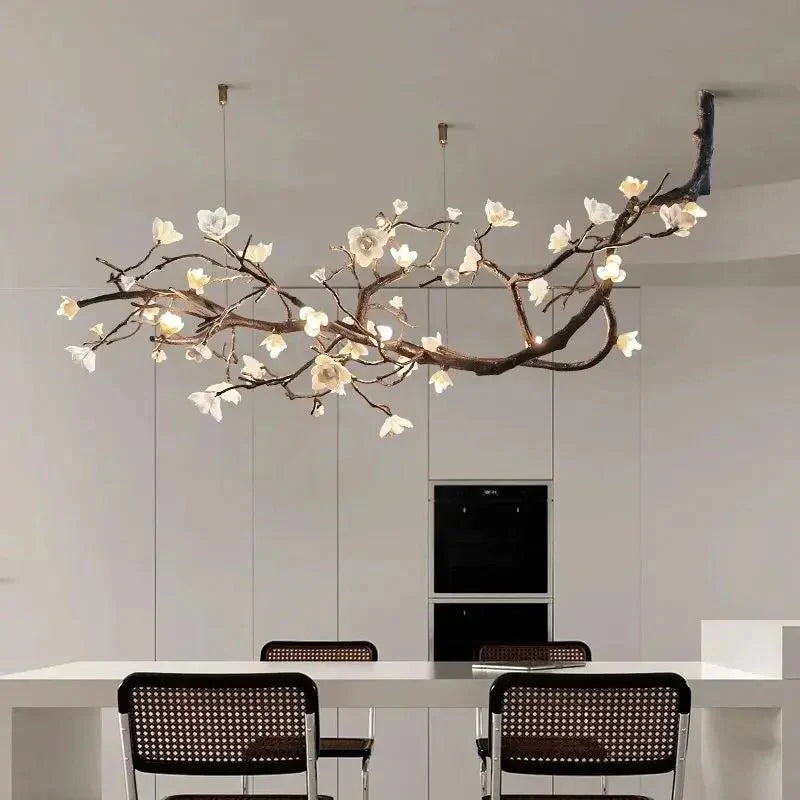 Minas Rustic Tree Branch Chandelier - Black47.24” ( 120 cm )Warm White 3000KTrivellolab