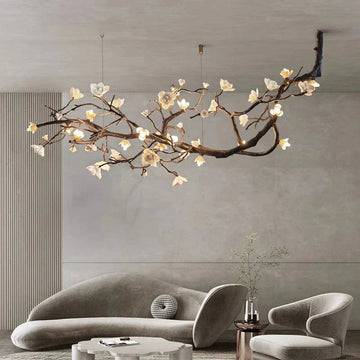 Minas Rustic Tree Branch Chandelier - Black47.24” ( 120 cm )Warm White 3000KTrivellolab