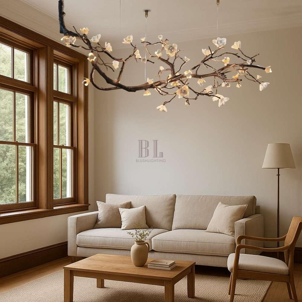 Minas Rustic Tree Branch Chandelier - Black47.24” ( 120 cm )Warm White 3000KTrivellolab