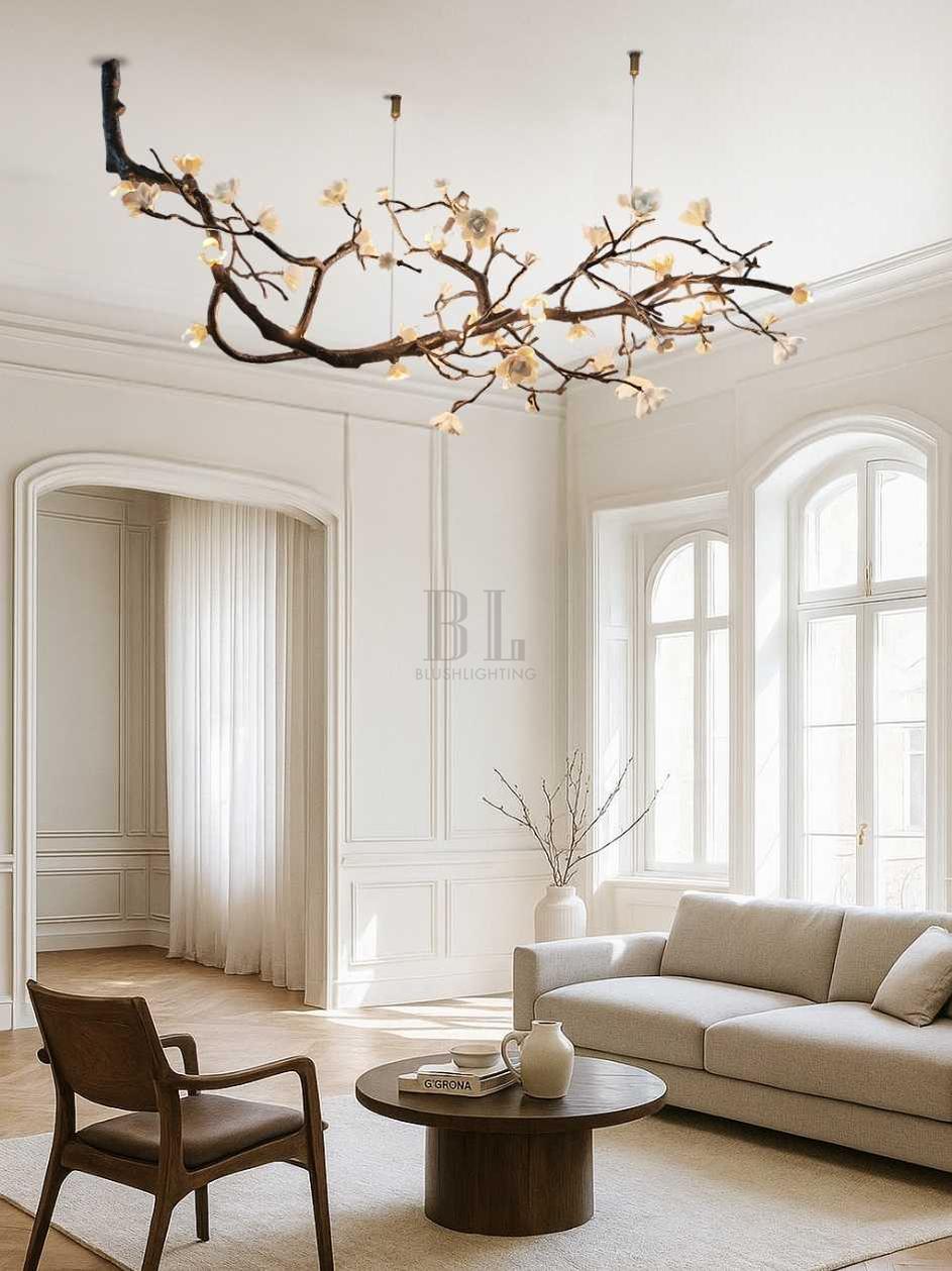 Minas Rustic Tree Branch Chandelier - Black47.24” ( 120 cm )Warm White 3000KTrivellolab