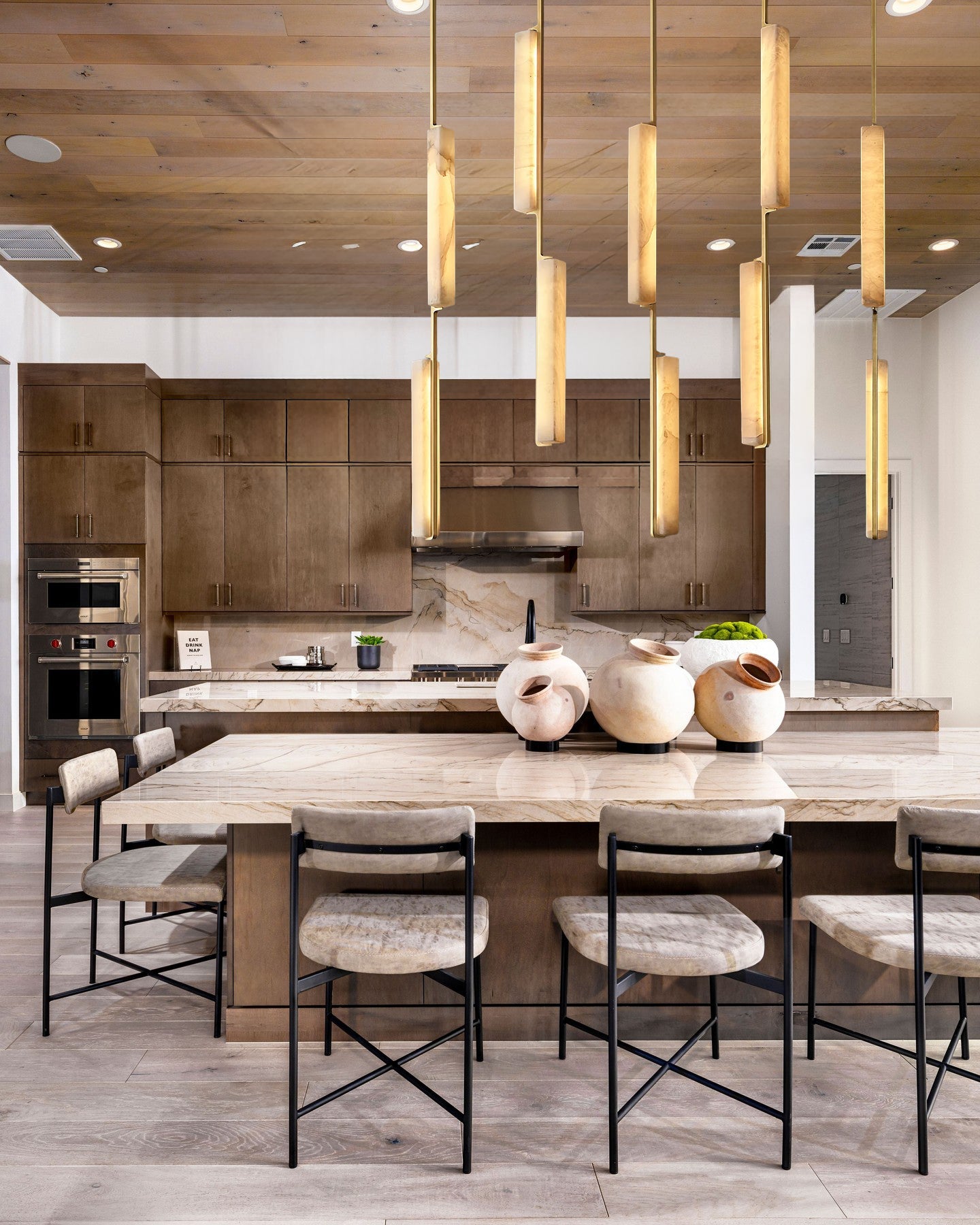 Budubon Alabaster Linear Chandelier