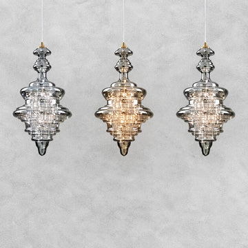 Modern Gray Glass Starry Sky Pendant Light