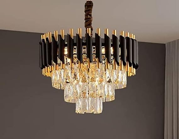 Modern Luxury Multi - Tier Oval/Round Crystal Tiered Chandelier - Oval/L31.5"*W11.8"*H11.8"/3 TiersWarm LightTrivellolab