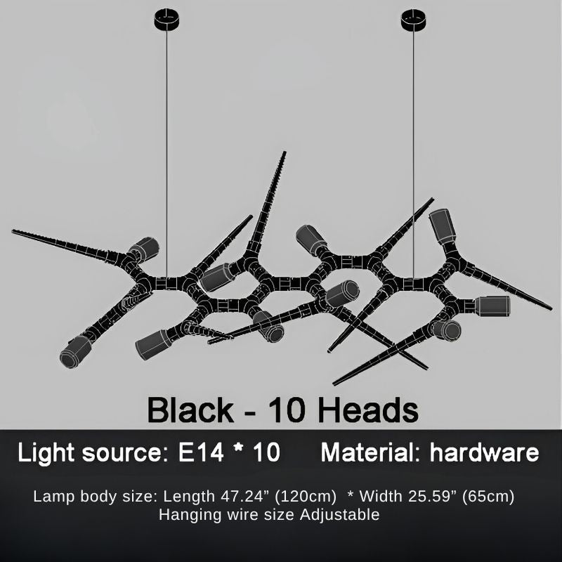 Modern Trendy Dining Room Lighting - 177” (L450cm)Warm light 3000KTrivellolab