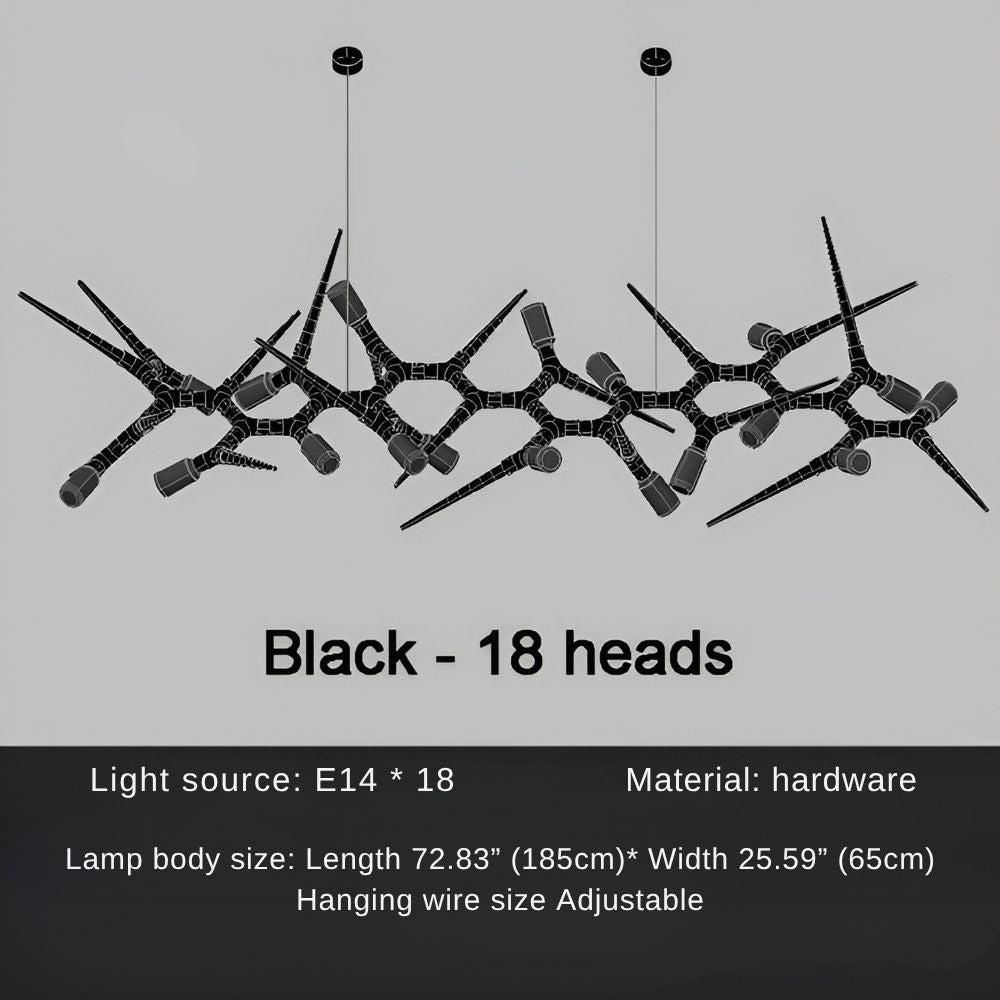 Modern Trendy Dining Room Lighting - 177” (L450cm)Warm light 3000KTrivellolab