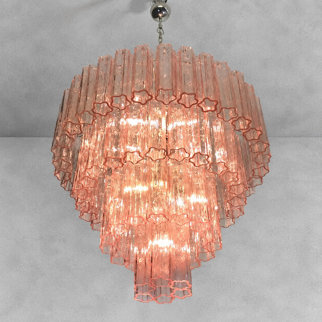 Murano Chandelier – 78 tubes – Pink
