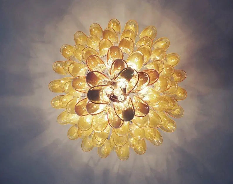 Murano Glass Chandelier – Caramel