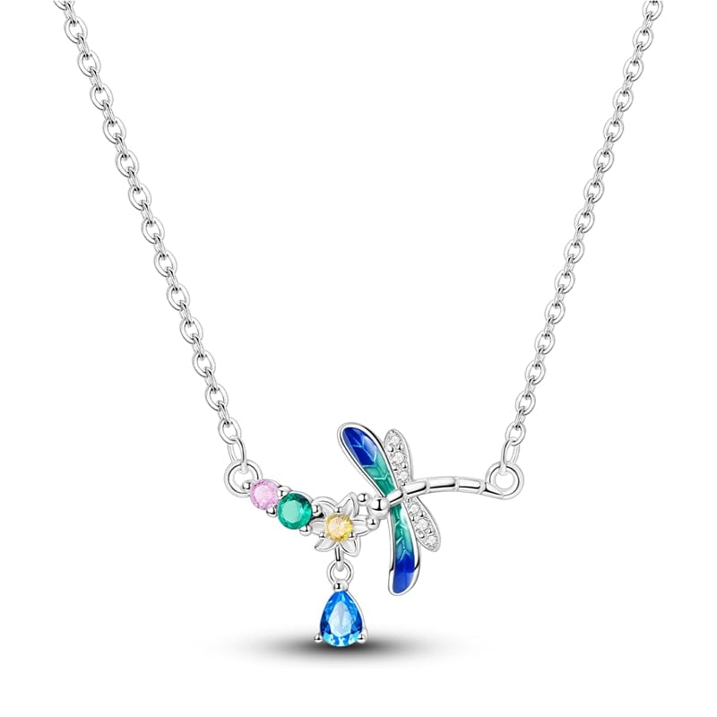 Trivellolab Mystical Dragonfly Crystal Necklace
