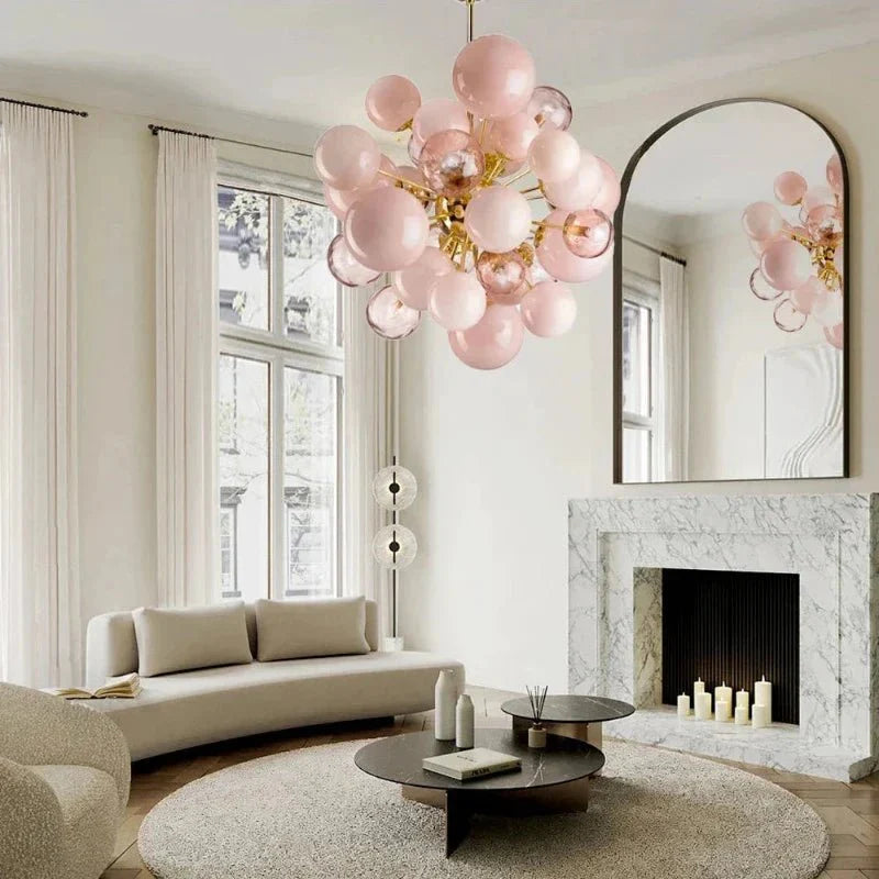 Neve Glass Bubble Chandelier - Warm Light 3000kTrivellolab