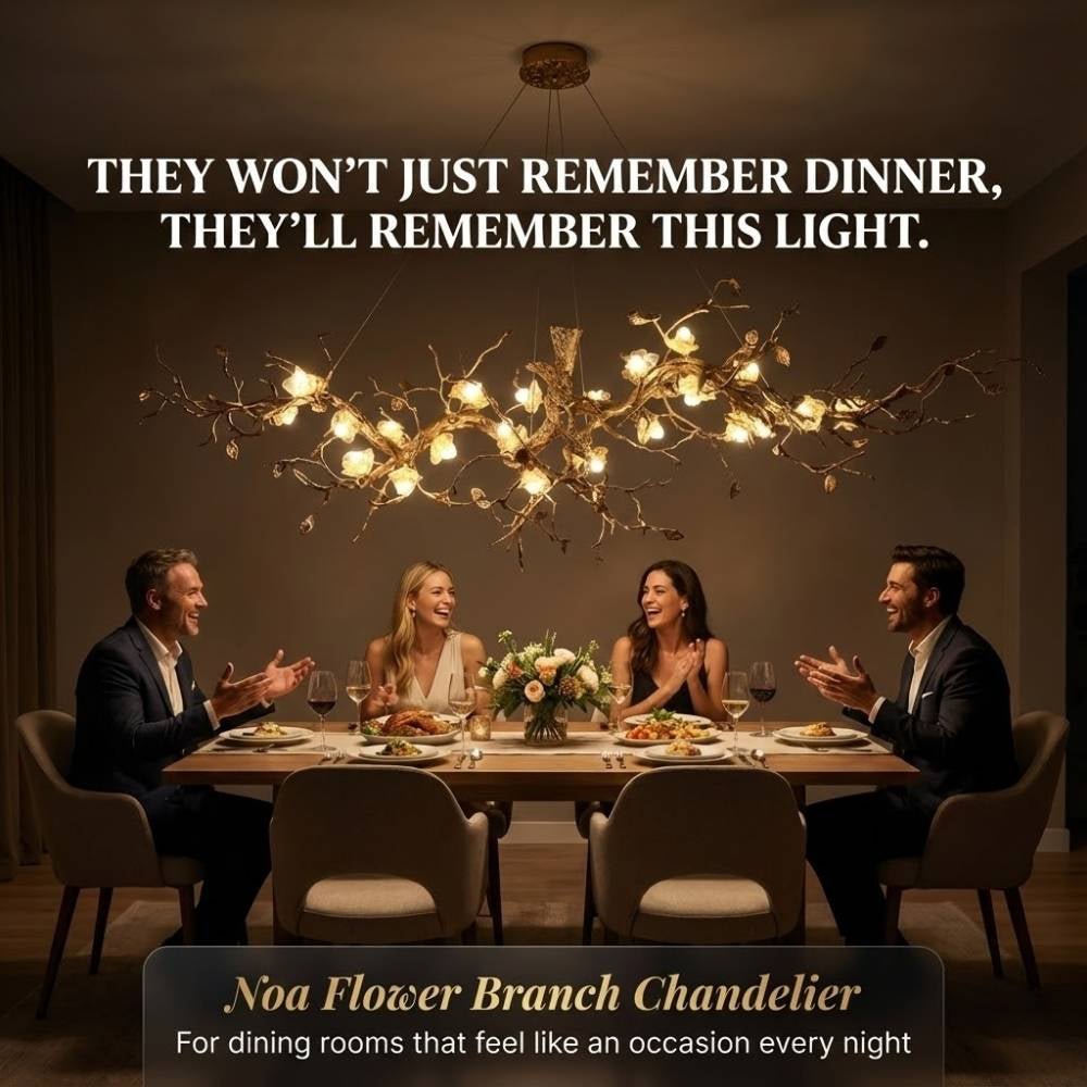 Noa Flower Branch Chandelier - L47.24” (120 cm)Warm White 3000KTrivellolab