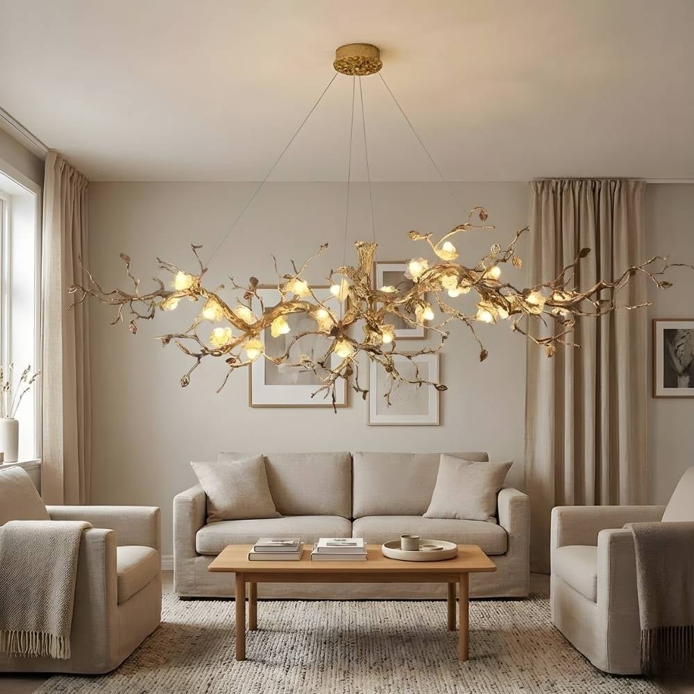 Noa Flower Branch Chandelier - L47.24” (120 cm)Warm White 3000KTrivellolab