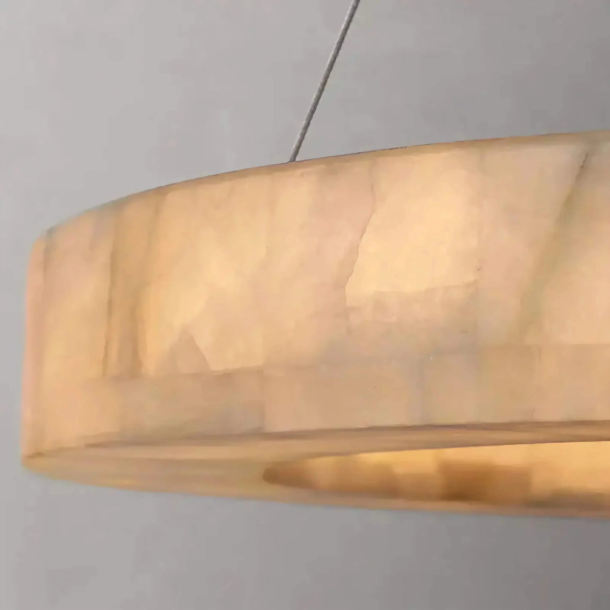OLYRA 3 - TIER ROUND ALABASTER CHANDELIER 39" 47" 59"D - 100cm / 60cm | 39.4" / 23.6"BlackWarm whiteTrivellolab