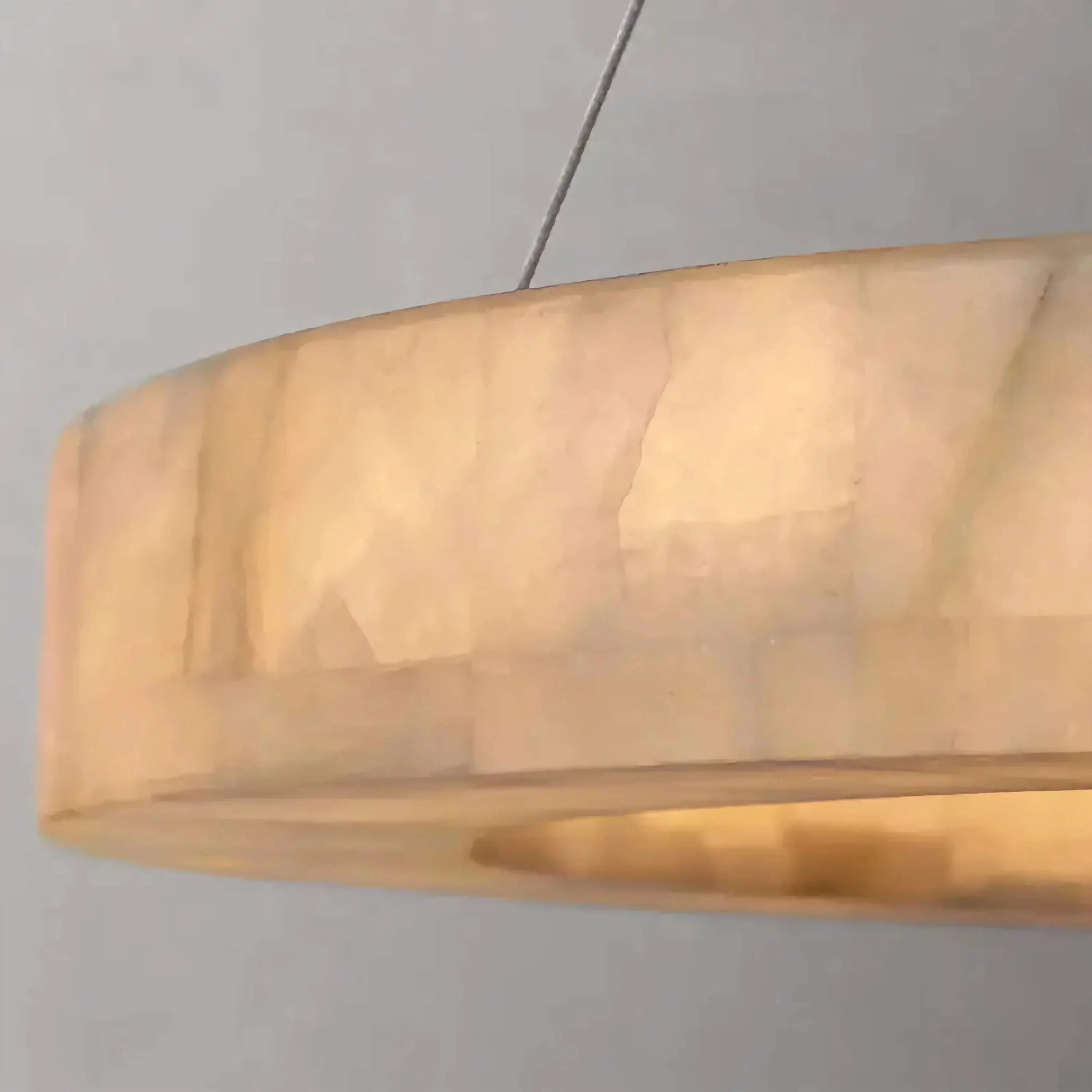 OLYRA 3 - TIER ROUND ALABASTER CHANDELIER 39" 47" 59"D - 100cm / 60cm | 39.4" / 23.6"BlackWarm whiteTrivellolab