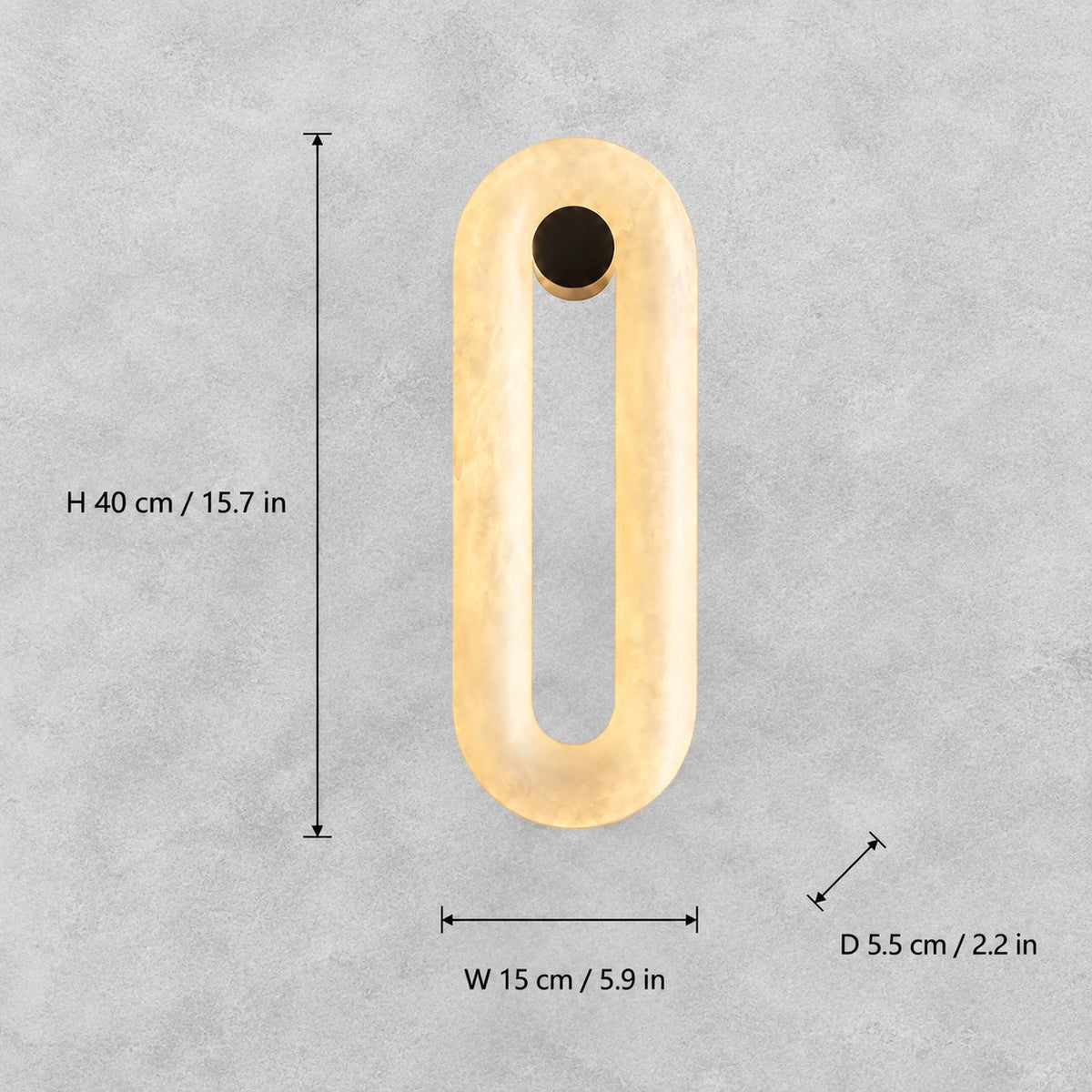 Orelis Alabaster Wall Sconce