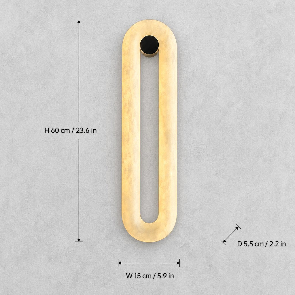 Orelis Alabaster Wall Sconce
