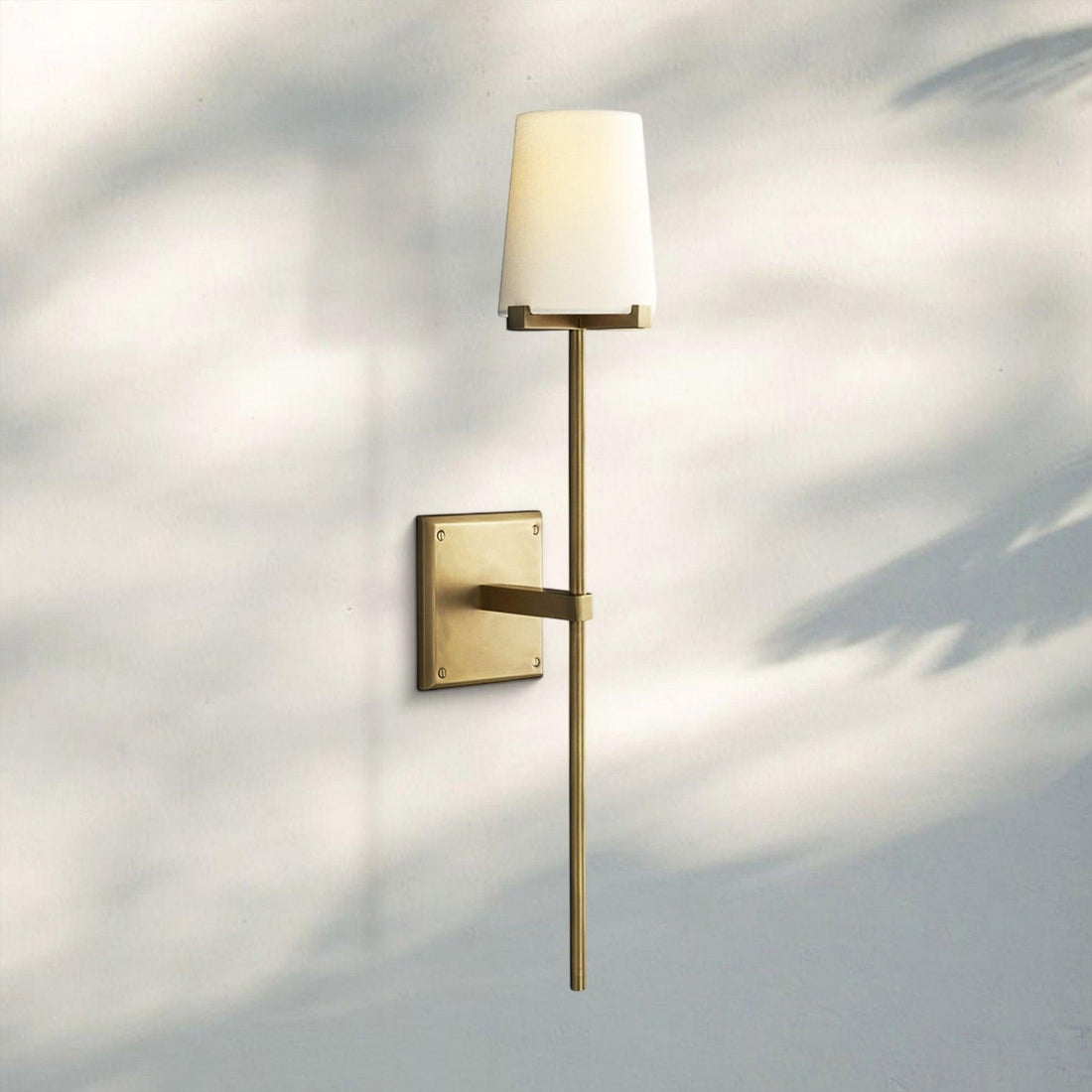 Pauilla Fabric Shade Torch Sconce-