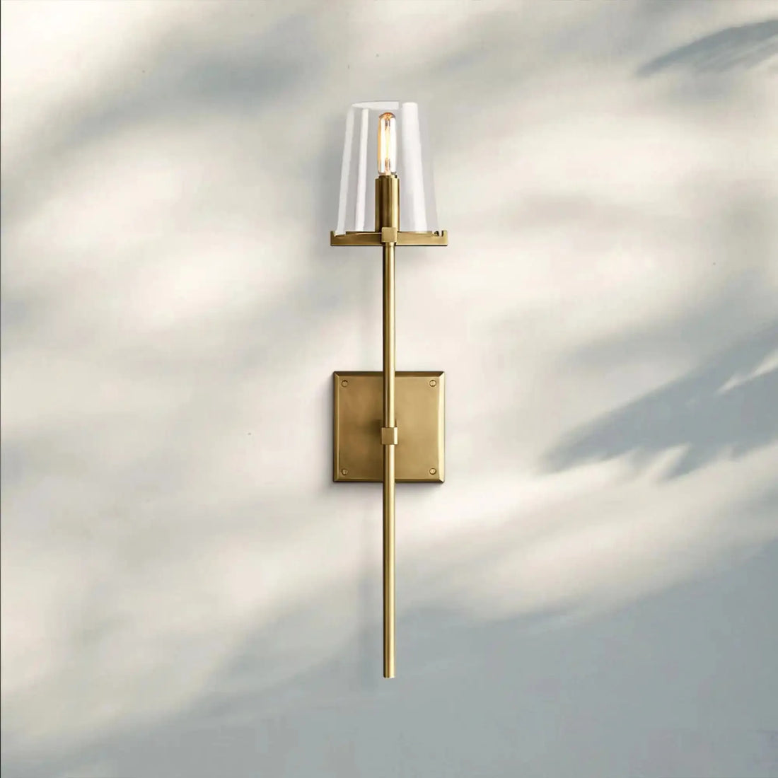 Pauilla Torch Clear Glass Sconce-