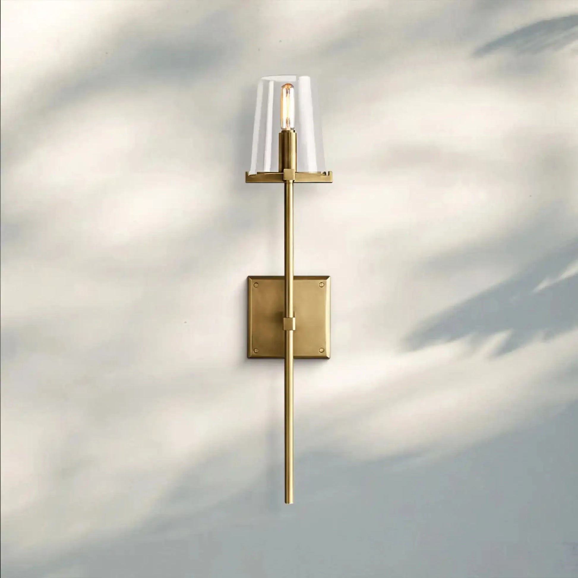 Pauilla Torch Clear Glass Sconce-