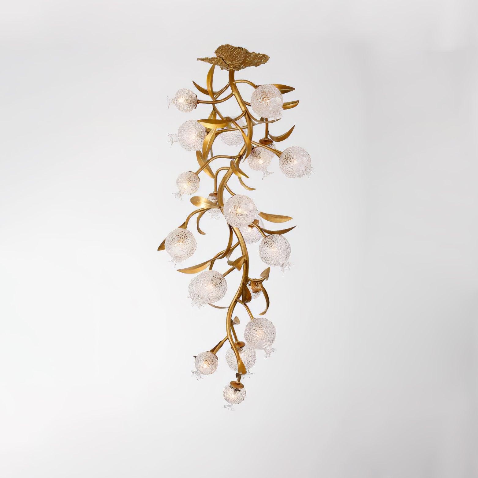 Pomegranate Brass Branch Chandelier - ∅ 19.7″ x H 51.2″ / Dia 50cm x H 130cmDark CopperTrivellolab