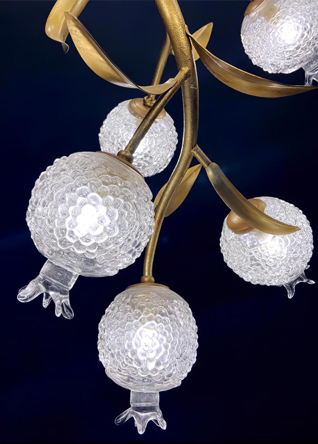 Pomegranate Brass Branch Chandelier - ∅ 19.7″ x H 51.2″ / Dia 50cm x H 130cmDark CopperTrivellolab