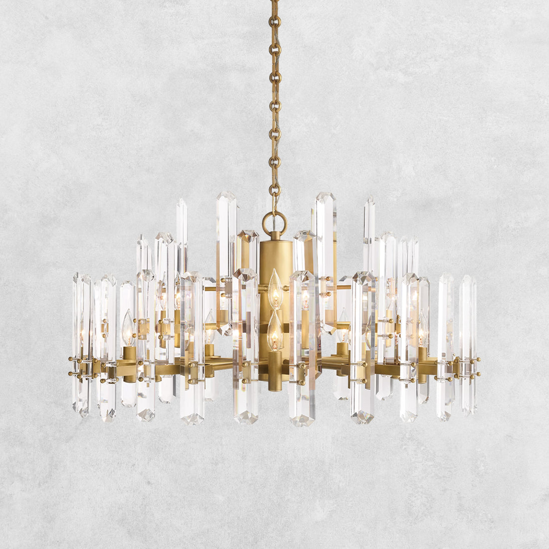 Bonington Crystal Round Chandelier 24'' 36'' 48''-