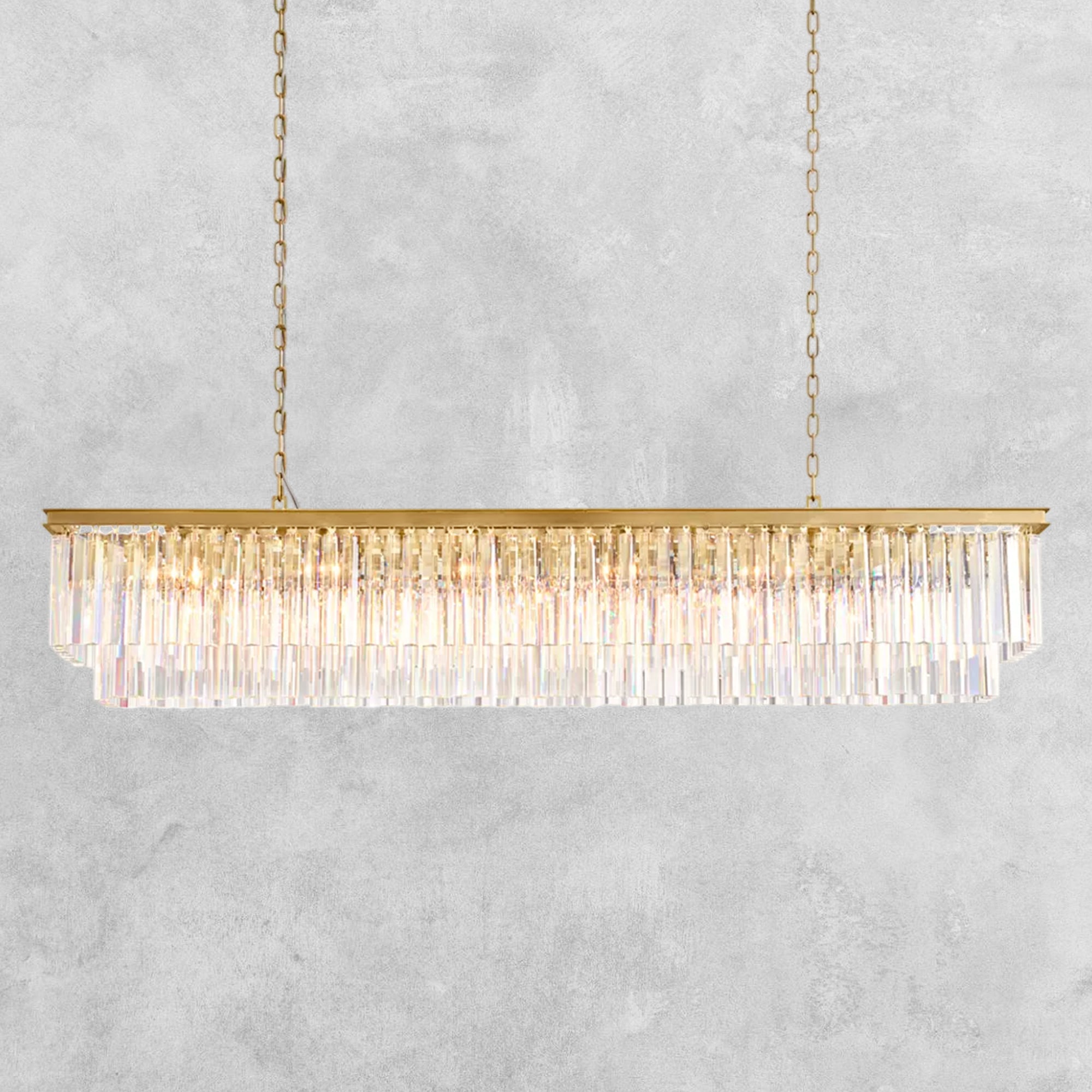 LeTierd Rectangular Chandelier 40" 49" 59" 72"