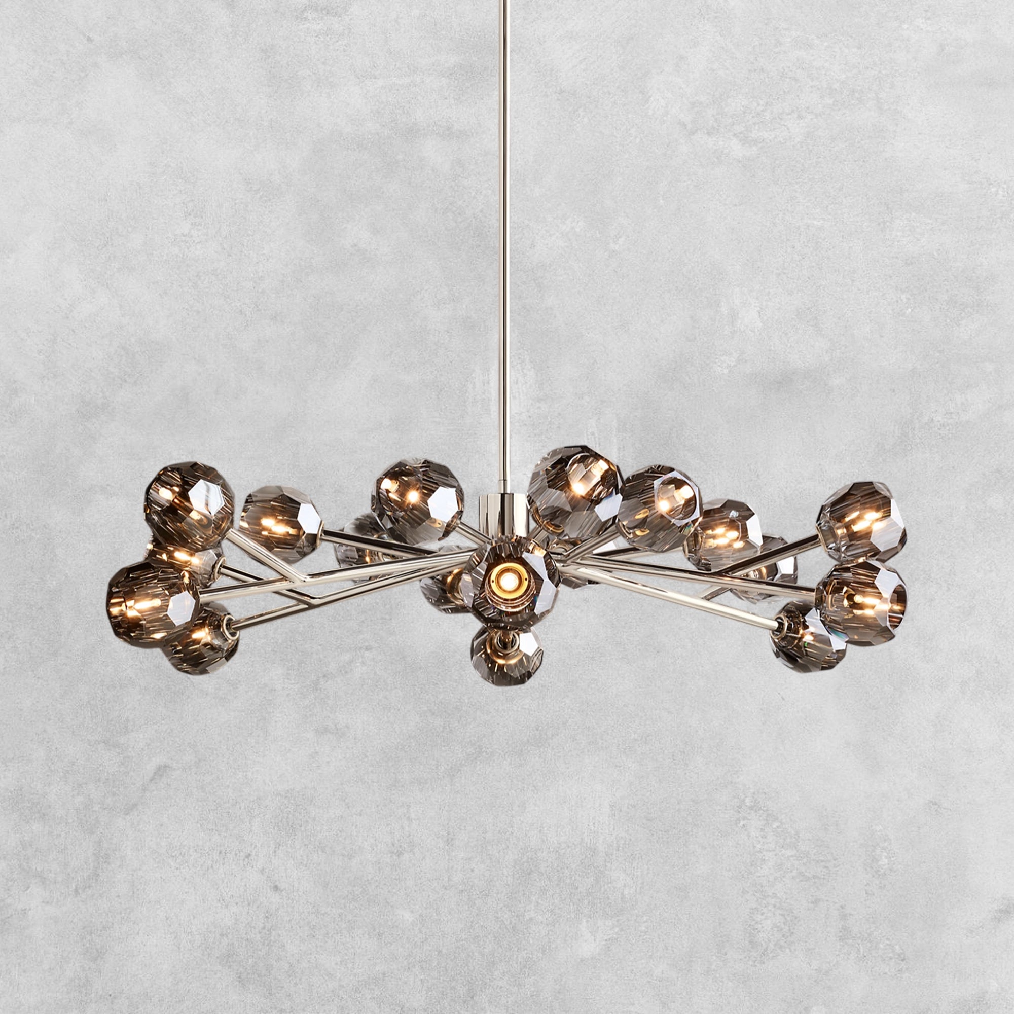 Bouble De Crystal Modern Round Chandelier
