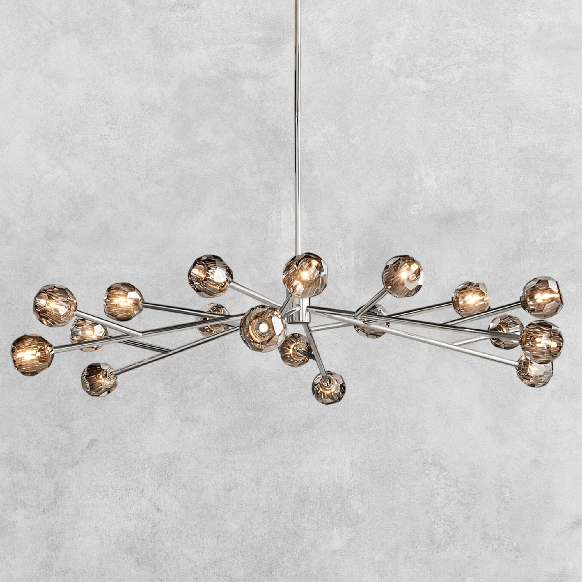 Bouble De Crystal Modern Round Chandelier