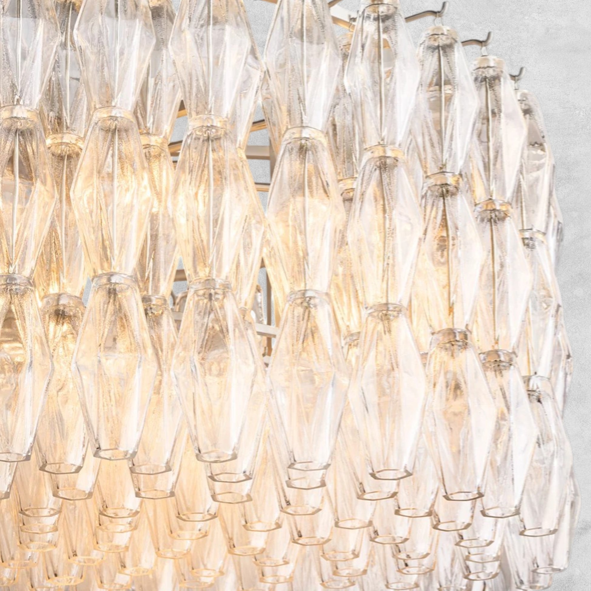 Kiaris Modern Round Glass Chandelier 37'' 47'' 61''