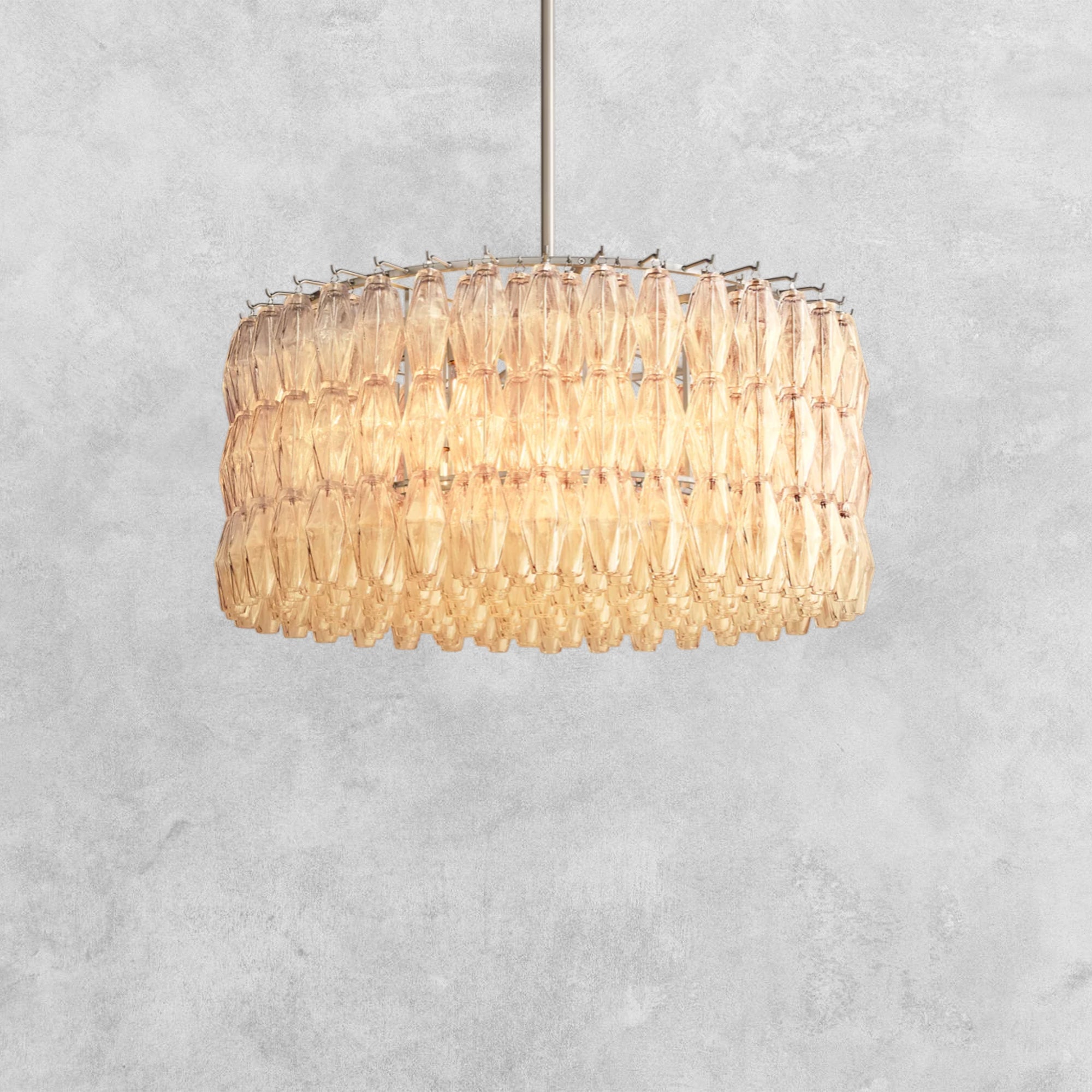 Kiaris Modern Round Glass Chandelier 37'' 47'' 61''