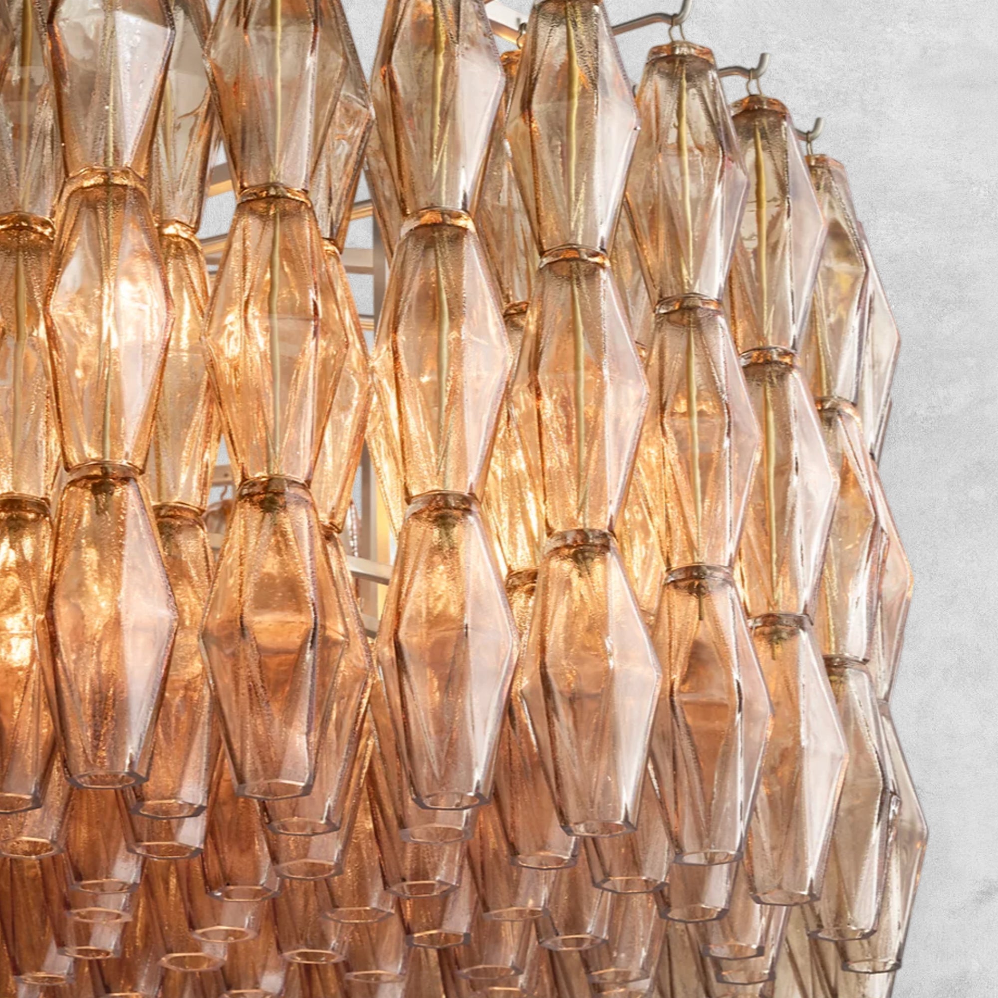 Kiaris Modern Round Glass Chandelier 37'' 47'' 61''