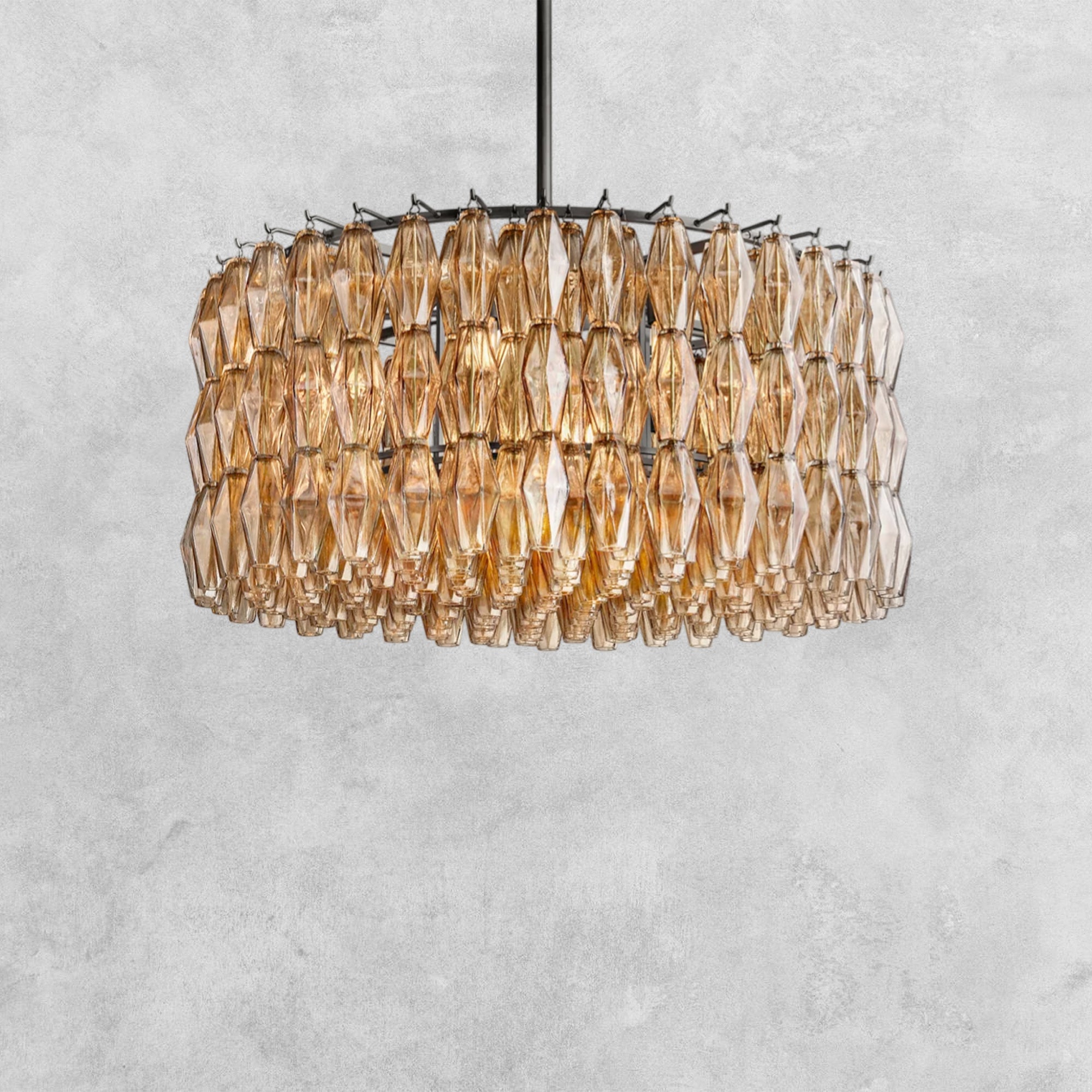 Kiaris Modern Round Glass Chandelier 37'' 47'' 61''