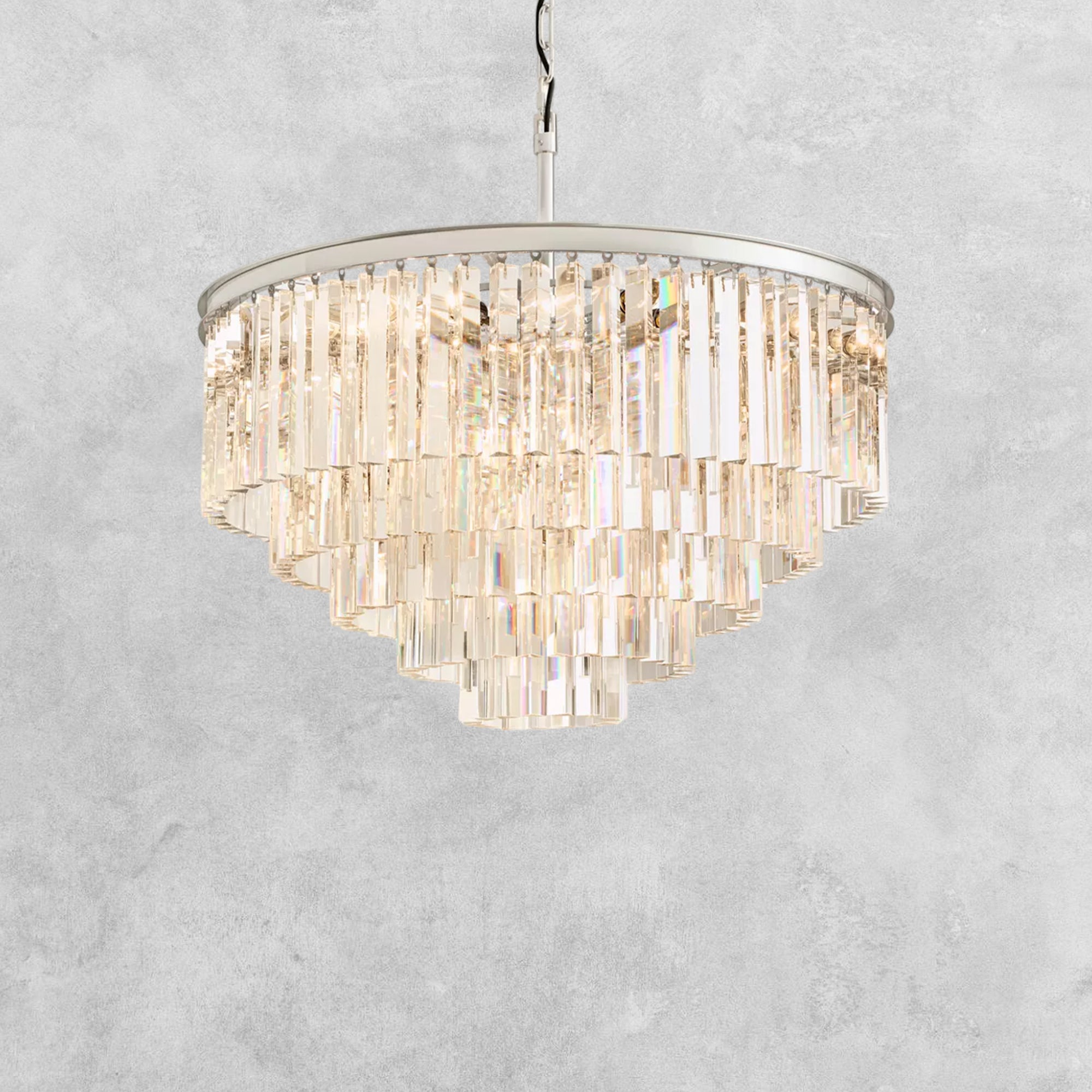 LeTierd Multi Tierd Round Chandelier 20"32"44"
