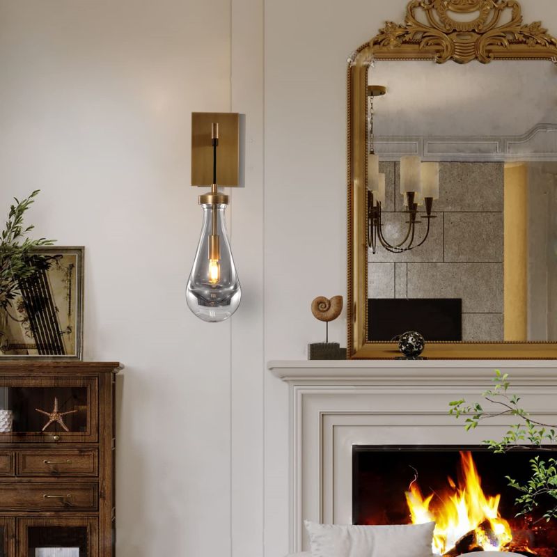 Raindrop Sconce Rod & Cord-wall sconce for bedroom,wall sconce for dining room,wall sconce for stairways,wall sconce for foyer,wall sconce for bathrooms,wall sconce for kitchen,wall sconce for living room-Blushlighting