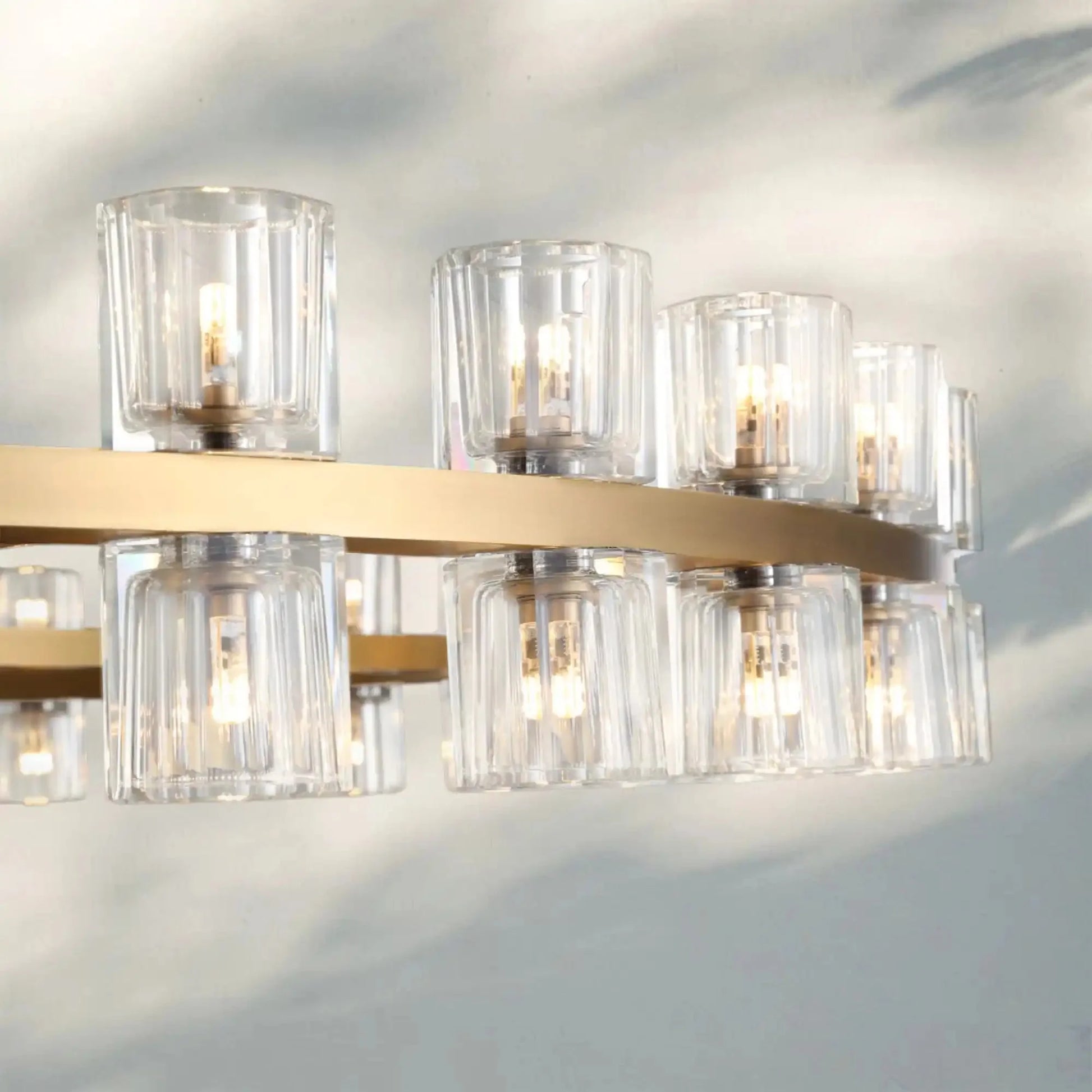Reger Crystal 2-Tier Round Chandelier 60" for Living Room-Blushlighting-Blushlighting
