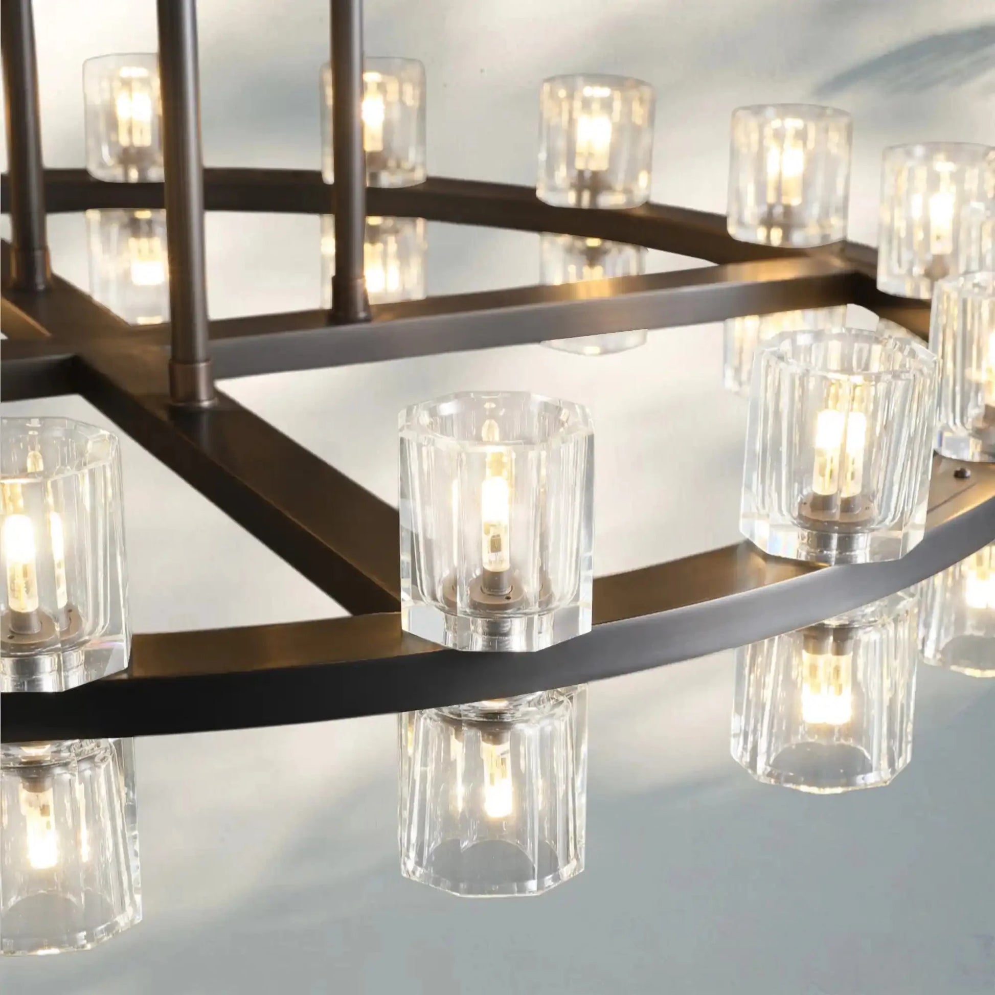 Reger Crystal 2-Tier Round Chandelier 60" for Living Room-Blushlighting-Blushlighting