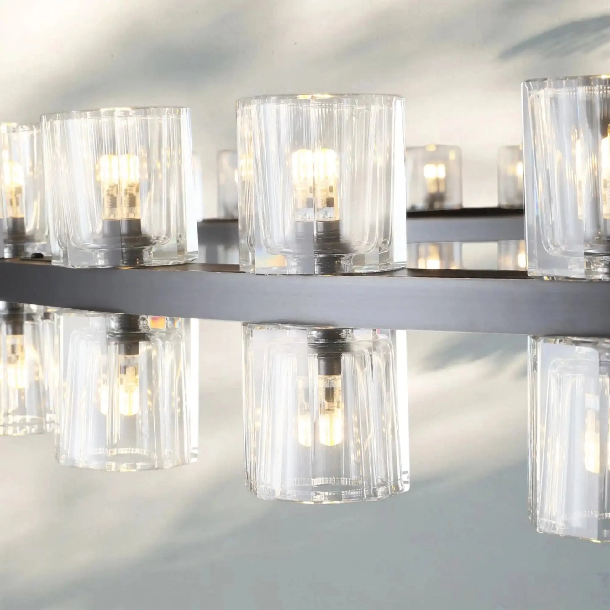 Reger Crystal 2-Tier Round Chandelier 60" for Living Room-Blushlighting-Blushlighting