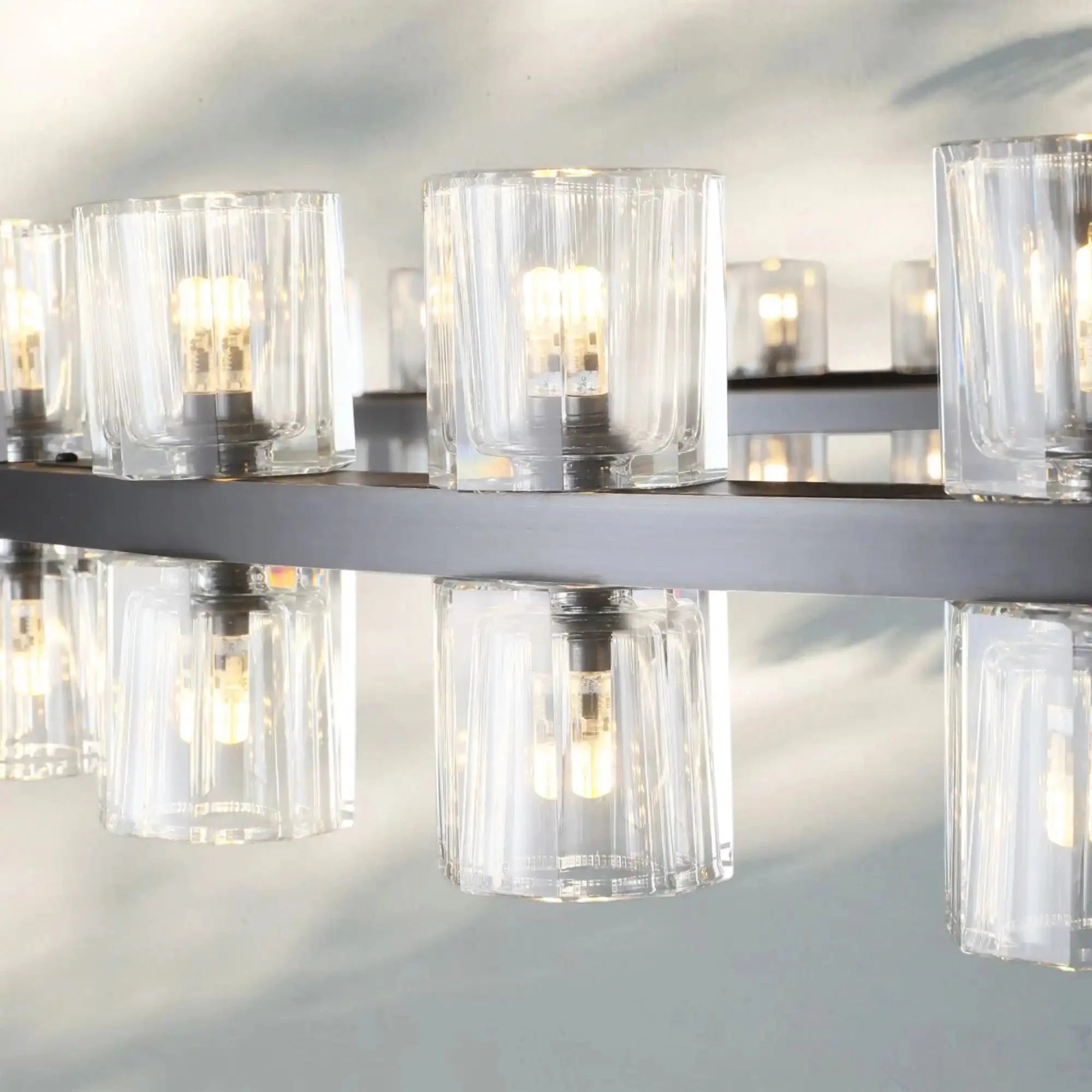 Reger Crystal 2-Tier Round Chandelier 60" for Living Room-Blushlighting-Blushlighting