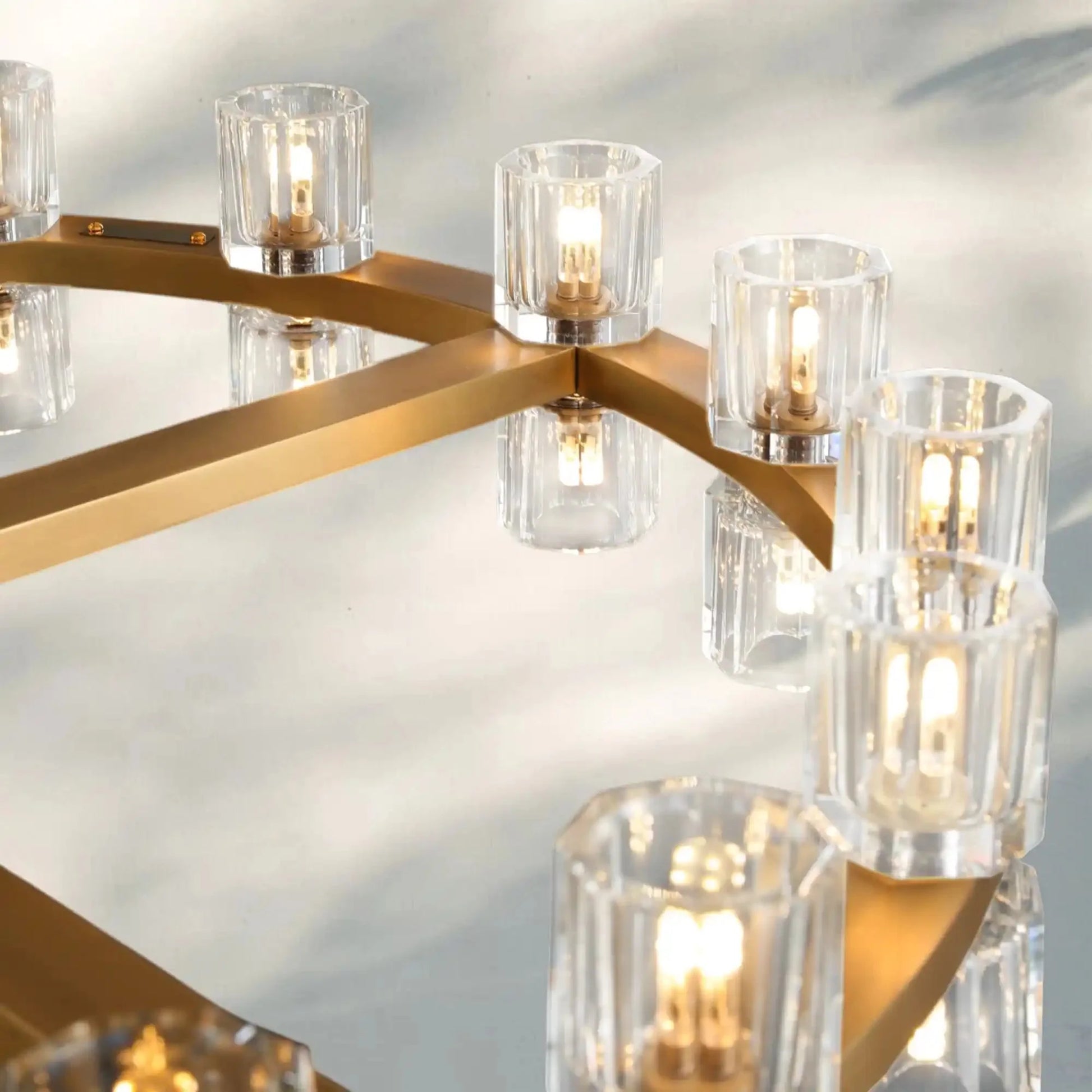 Reger Round Chandelier 36" 48" 60" for Dining Room-chandelier for bedroom,chandelier for dining room,chandelier for stairways,chandelier for foyer,chandelier for bathrooms,chandelier for living room-Blushlighting-Blushlighting
