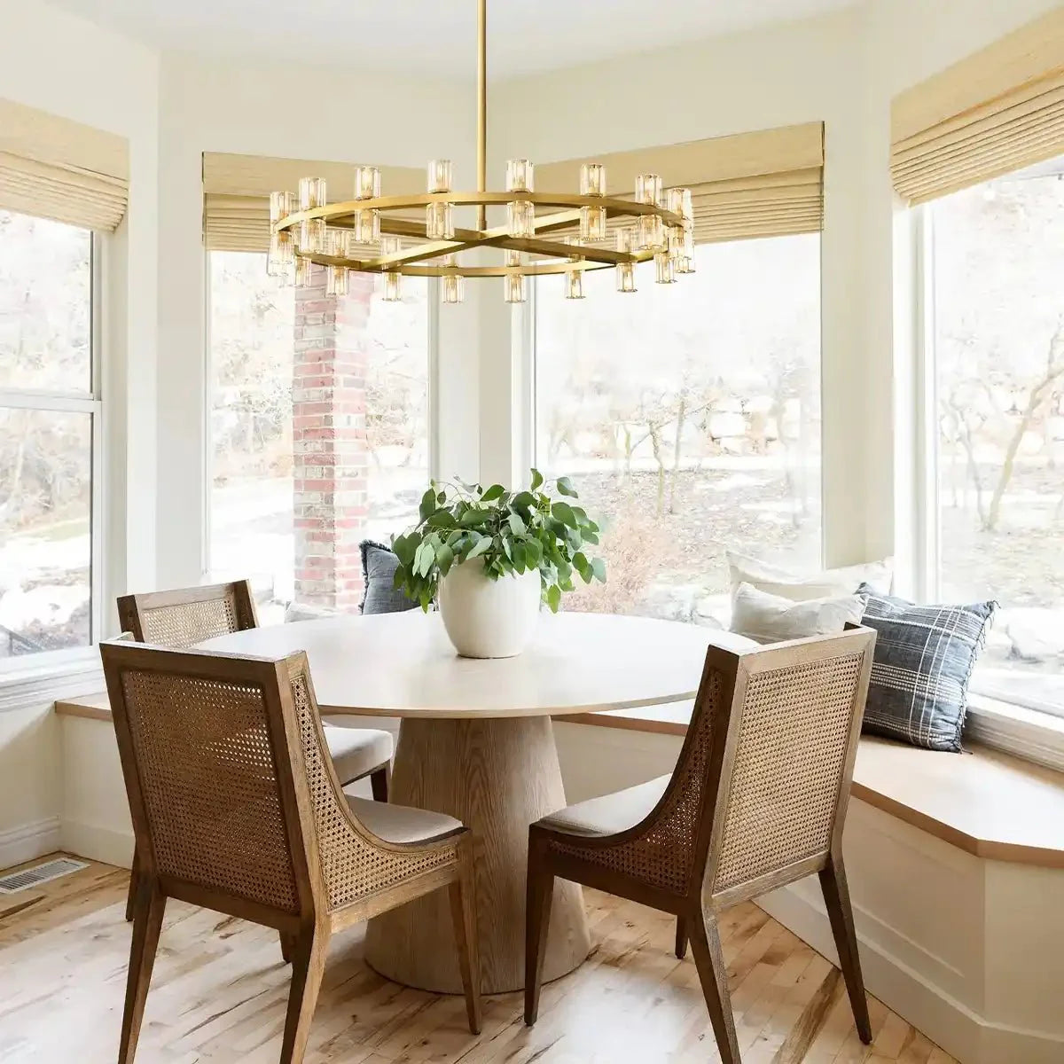 Reger Round Chandelier 36" 48" 60" for Dining Room-chandelier for bedroom,chandelier for dining room,chandelier for stairways,chandelier for foyer,chandelier for bathrooms,chandelier for living room-Blushlighting-Blushlighting