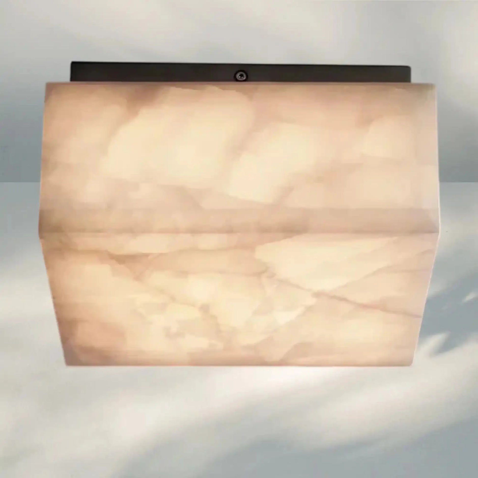 Rivaga Calcite Square Flushmount 6" 10" 14"-10" Sq-Matte Black-
