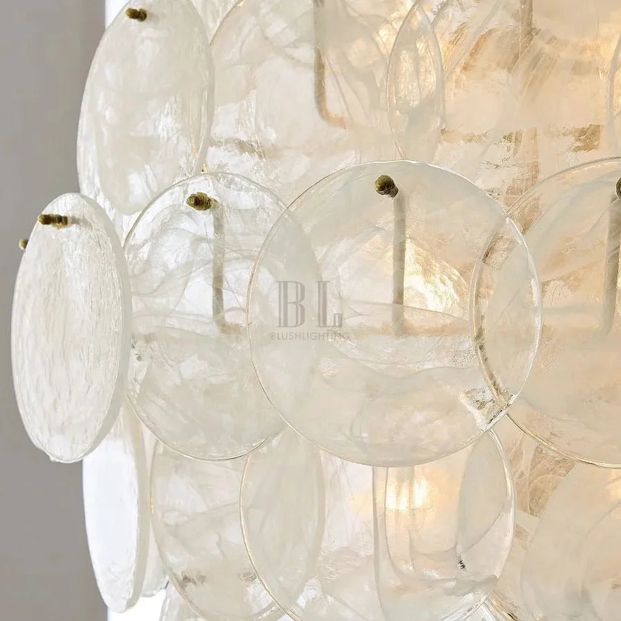 Riviera Glass Disc Chandelier 26" - Trivellolab