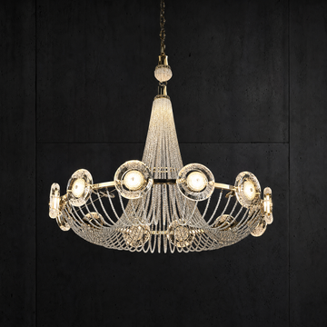 Rococo Dream Modern Sculptural Ring Chandelier - main