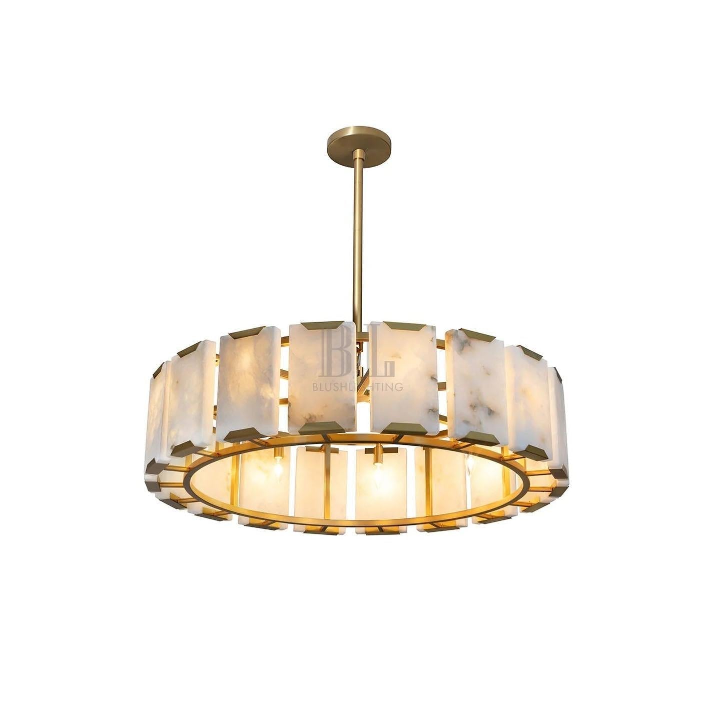 Rovira Alabaster Chandelier - Trivellolab