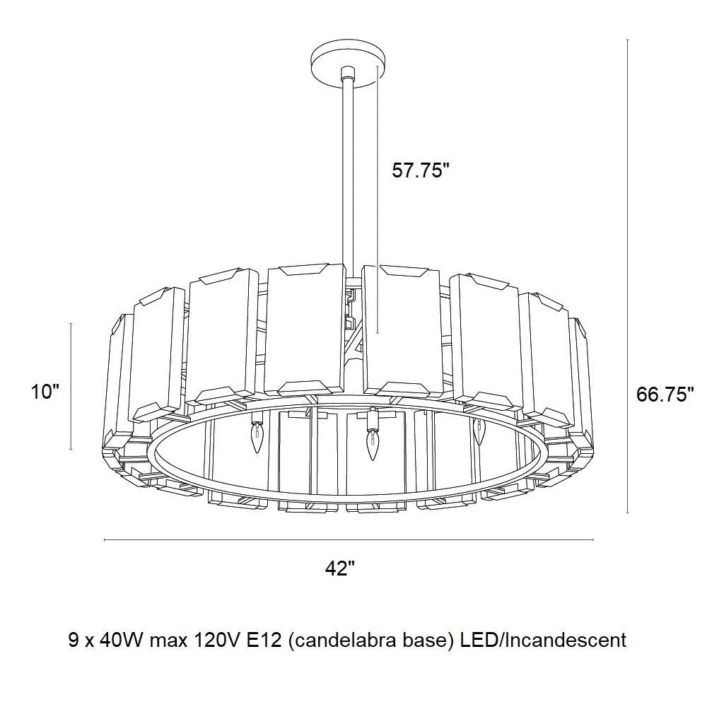 Rovira Alabaster Chandelier - Trivellolab