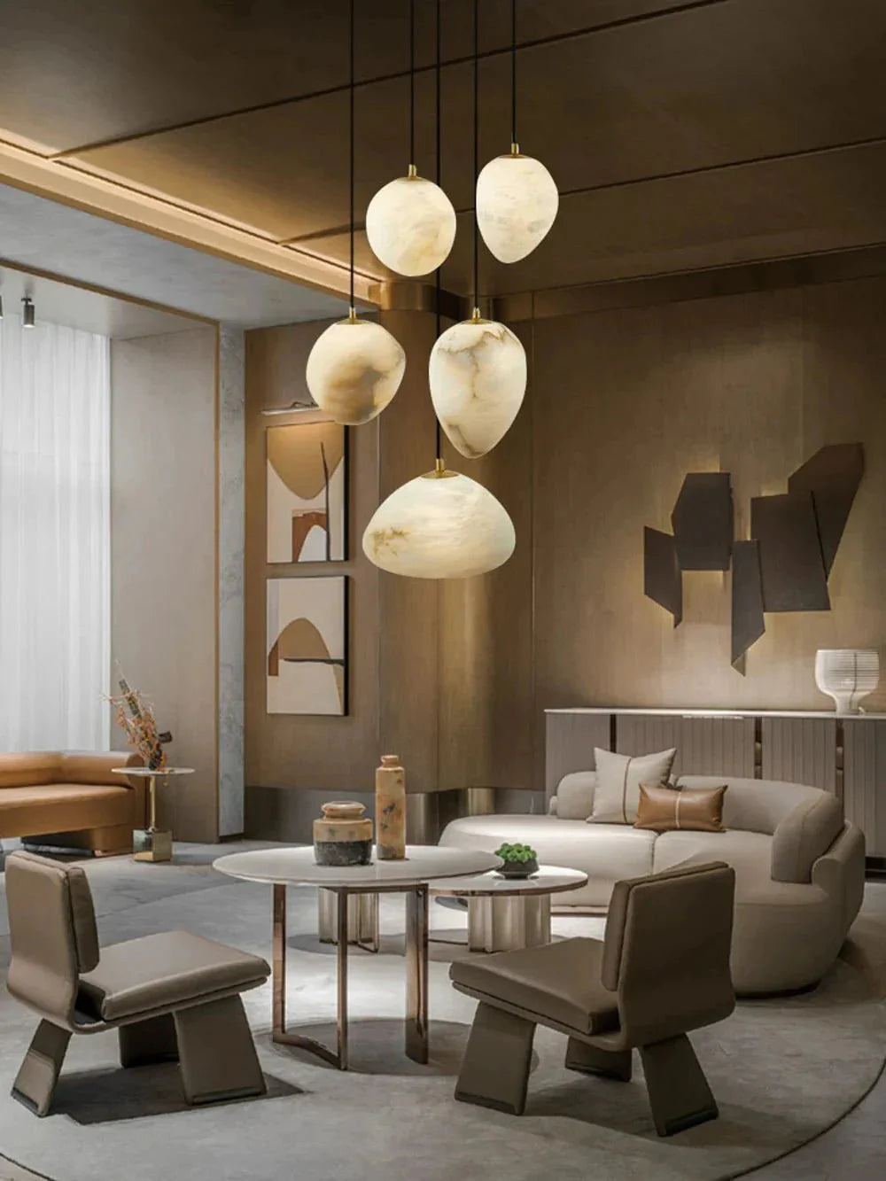 Sage Marble Chandelier - 10 LightsTrivellolab