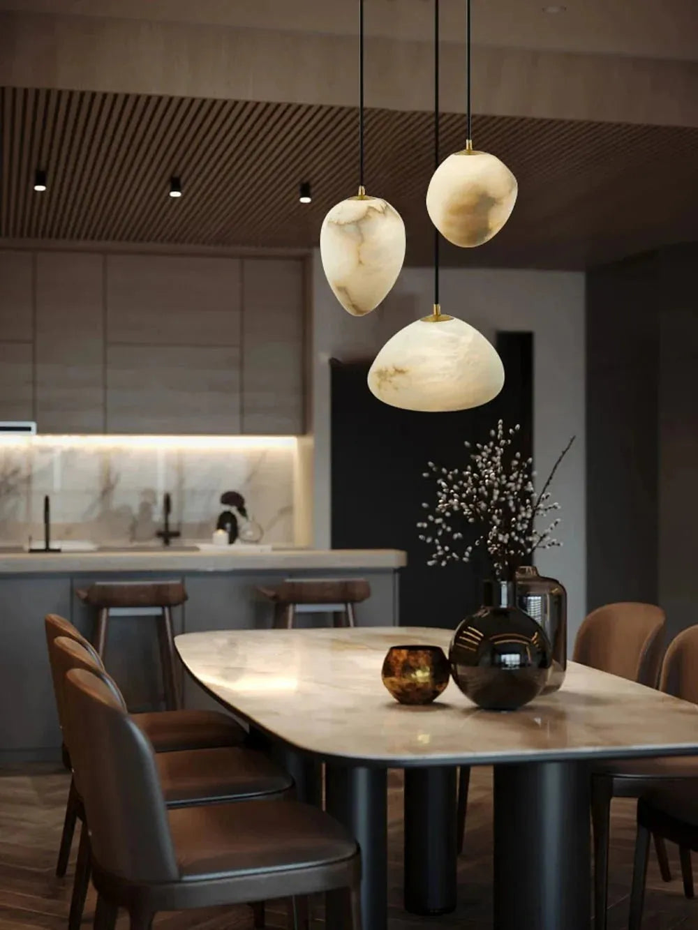 Sage Marble Chandelier - 10 LightsTrivellolab