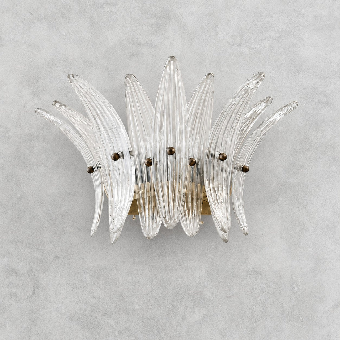 Celestia Floral Glass Style Wall Sconce