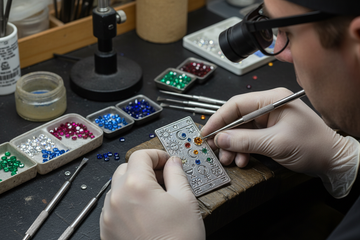 Setting gemstones and CZ