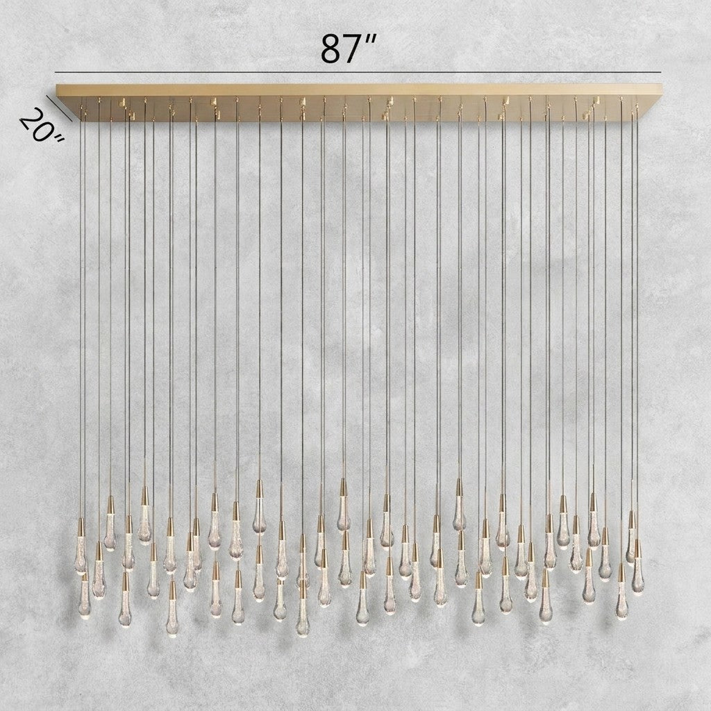 Soltaire Linear Chandelier 37"50"70"87"120"